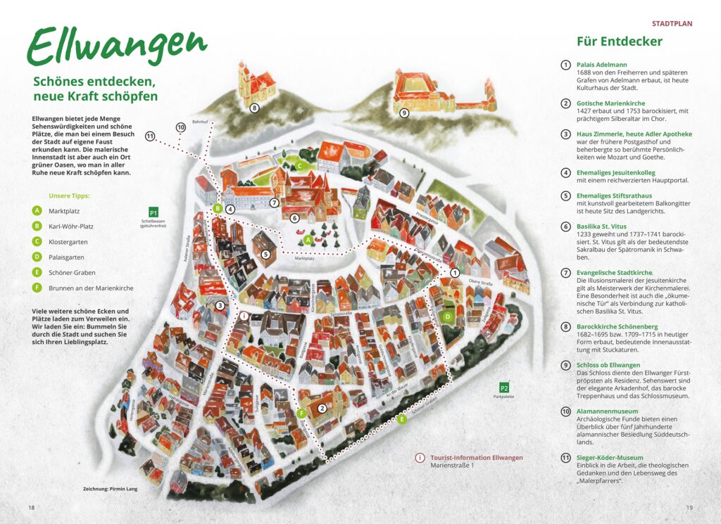 Stadtplan der Stadt Ellwangen